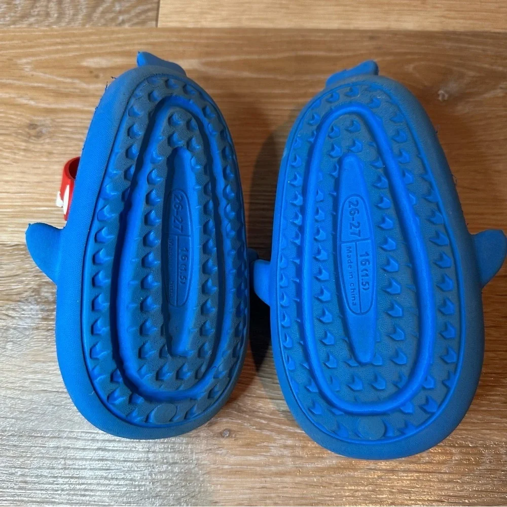 Toddler Boys BUNDLE (2) Baby Shark Water Shoes EVA Clogs, Size 3T-4T
